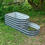 YoYoBloom 17" Tall 2 Tiered Metal Raised Garden Bed Twin Pack| Upgrade 2.0 Knee-High Design image 8