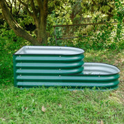 YoYoBloom 17" Tall 2 Tiered Metal Raised Garden Bed Twin Pack| Upgrade 2.0 Knee-High Design image 12
