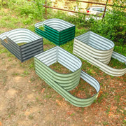 YoYoBloom 17" Tall 2 Tiered Metal Raised Garden Bed Twin Pack| Upgrade 2.0 Knee-High Design image 13