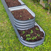YoYoBloom 17" Tall 2 Tiered Metal Raised Garden Bed Twin Pack| Upgrade 2.0 Knee-High Design image 7