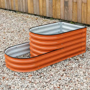 YoYoBloom 17" Tall 2 Tiered Metal Raised Garden Bed Twin Pack| Upgrade 2.0 Knee-High Design image 17