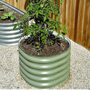 YoYoBloom 17" Tall 24" Round Metal Raised Garden Bed Twin Pack | Upgrade 2.0 Knee-High Design image 9
