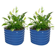 YoYoBloom 17" Tall 24" Round Metal Raised Garden Bed Twin Pack | Upgrade 2.0 Knee-High Design image 19