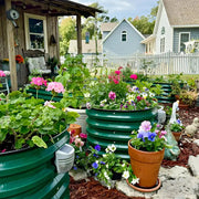 YoYoBloom 17" Tall 24" Round Metal Raised Garden Bed Twin Pack | Upgrade 2.0 Knee-High Design image 15