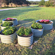 YoYoBloom 17" Tall 24" Round Metal Raised Garden Bed Twin Pack | Upgrade 2.0 Knee-High Design image 11