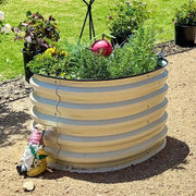 YoYoBloom 17" Tall 24" Round Metal Raised Garden Bed Twin Pack | Upgrade 2.0 Knee-High Design image 7