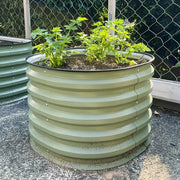YoYoBloom 17" Tall 24" Round Metal Raised Garden Bed Twin Pack | Upgrade 2.0 Knee-High Design image 8