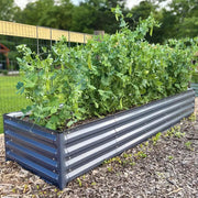 YoYoBloom 17" Tall 8' x 2' Rectangle Metal Raised Garden Bed (9-in-1) | Upgrade 2.0 Knee-High Design image 6