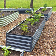 YoYoBloom 17" Tall 8' x 2' Rectangle Metal Raised Garden Bed (9-in-1) | Upgrade 2.0 Knee-High Design - Vibrant orange image 5