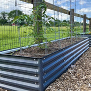 YoYoBloom 17" Tall 8' x 2' Rectangle Metal Raised Garden Bed (9-in-1) | Upgrade 2.0 Knee-High Design image 9