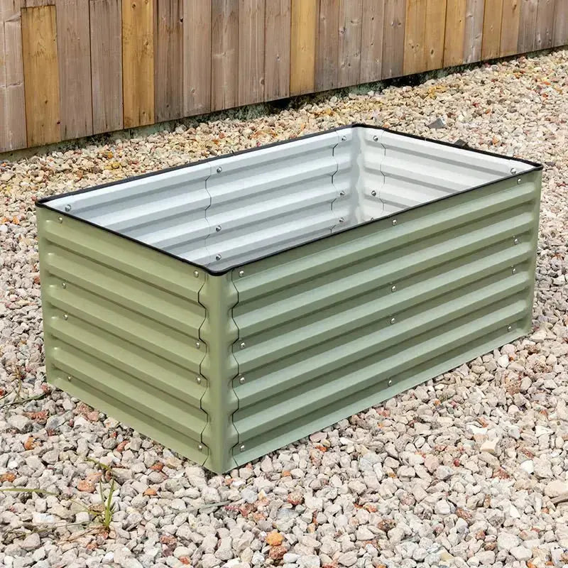 YoYoBloom 17" Tall 3.5x2 Knee-High Rectangle Raised Garden Bed- Twin Pack【Upgrade 2.0】