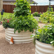 YoYoBloom 17" Tall 42" Round Metal Raised Garden Bed | Upgrade 2.0 Knee-High Design image 4