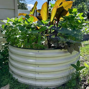 YoYoBloom 17" Tall 42" Round Metal Raised Garden Bed | Upgrade 2.0 Knee-High Design image 12