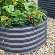 YoYoBloom 17" Tall 42" Round Metal Raised Garden Bed | Upgrade 2.0 Knee-High Design image 9