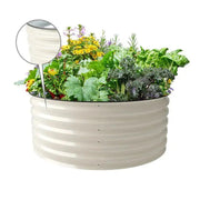 YoYoBloom 17" Tall 42" Round Metal Raised Garden Bed | Upgrade 2.0 Knee-High Design image 16