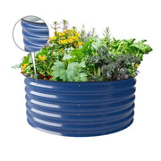 YoYoBloom 17" Tall 42" Round Metal Raised Garden Bed | Upgrade 2.0 Knee-High Design image 17
