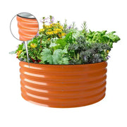 YoYoBloom 17" Tall 42" Round Metal Raised Garden Bed | Upgrade 2.0 Knee-High Design image 18