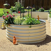 YoYoBloom 17" Tall 42" Round Metal Raised Garden Bed | Upgrade 2.0 Knee-High Design image 10
