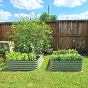 YoYoBloom 17" Tall 8' x 4' Metal Raised Garden Bed (10-in-1) | Upgrade 2.0 Knee-High Design image 16