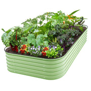YoYoBloom 17" Tall 8' x 4' Metal Raised Garden Bed (10-in-1) | Upgrade 2.0 Knee-High Design image 27