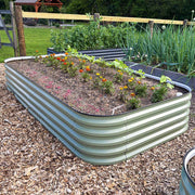 YoYoBloom 17" Tall 8' x 4' Metal Raised Garden Bed (10-in-1) | Upgrade 2.0 Knee-High Design image 18