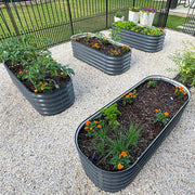 YoYoBloom 17" Tall 5' x 2' Metal Raised Garden Bed (4-in-1) | Upgrade 2.0 Knee-High Design image 5