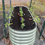 YoYoBloom 17" Tall 5' x 2' Metal Raised Garden Bed (4-in-1) | Upgrade 2.0 Knee-High Design image 10