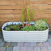 YoYoBloom 17" Tall 5' x 2' Metal Raised Garden Bed (4-in-1) | Upgrade 2.0 Knee-High Design image 8