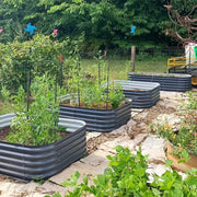 YoYoBloom 17" Tall 6.5' x 2' Metal Raised Garden Bed (6-in-1) | Upgrade 2.0 Knee-High Design image 11