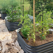 YoYoBloom 17" Tall 6.5' x 2' Metal Raised Garden Bed (6-in-1) | Upgrade 2.0 Knee-High Design image 12
