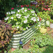 YoYoBloom 17" Tall 6.5' x 2' Metal Raised Garden Bed (6-in-1) | Upgrade 2.0 Knee-High Design - Reseda green image 5