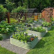 YoYoBloom 17" Tall 6.5' x 2' Metal Raised Garden Bed (6-in-1) | Upgrade 2.0 Knee-High Design - Night blue image 4