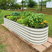YoYoBloom 17" Tall 8' x 2' Metal Raised Garden Bed (9-in-1) | Upgrade 2.0 Knee-High Design image 15