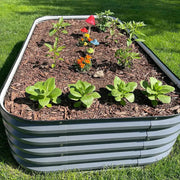 YoYoBloom 17" Tall 8' x 2' Metal Raised Garden Bed (9-in-1) | Upgrade 2.0 Knee-High Design image 18