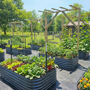 YoYoBloom 17" Tall 8' x 2' Metal Raised Garden Bed (9-in-1) | Upgrade 2.0 Knee-High Design image 19
