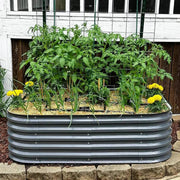 YoYoBloom 17" Tall 8' x 2' Metal Raised Garden Bed (9-in-1) | Upgrade 2.0 Knee-High Design image 21