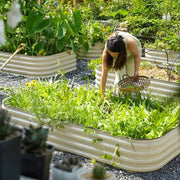 YoYoBloom 17" Tall 8' x 2' Metal Raised Garden Bed (9-in-1) | Upgrade 2.0 Knee-High Design image 14