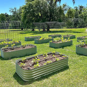 YoYoBloom 17" Tall 8' x 2' Metal Raised Garden Bed (9-in-1) | Upgrade 2.0 Knee-High Design image 9