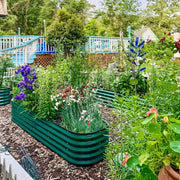YoYoBloom 17" Tall 8' x 2' Metal Raised Garden Bed (9-in-1) | Upgrade 2.0 Knee-High Design image 12