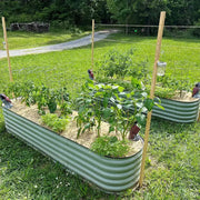 YoYoBloom 17" Tall 8' x 2' Metal Raised Garden Bed (9-in-1) | Upgrade 2.0 Knee-High Design image 8
