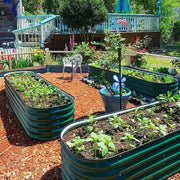 YoYoBloom 17" Tall 8' x 2' Metal Raised Garden Bed (9-in-1) | Upgrade 2.0 Knee-High Design image 11
