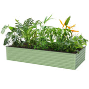 YoYoBloom 17" Tall 8' x 4' Rectangle Metal Raised Garden Bed (10-in-1) | Upgrade 2.0 Knee-High Design - Slate grey image 3