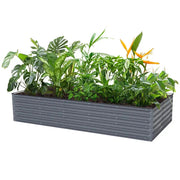 YoYoBloom 17" Tall 8' x 4' Rectangle Metal Raised Garden Bed (10-in-1) | Upgrade 2.0 Knee-High Design image 4