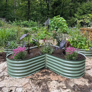 YoYoBloom 17" Tall Heart-Shaped Metal Raised Garden Bed| Upgrade 2.0 Knee-High Design image 6