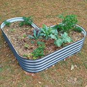 YoYoBloom 17" Tall Heart-Shaped Metal Raised Garden Bed| Upgrade 2.0 Knee-High Design - Night blue image 4