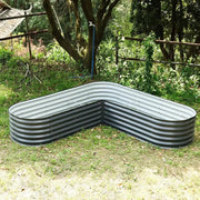 YoYoBloom 17" Tall L-Shaped Metal Raised Garden Bed| Upgrade 2.0 Knee-High Design image 15