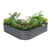 YoYoBloom 17" Tall L-Shaped Metal Raised Garden Bed| Upgrade 2.0 Knee-High Design image 18