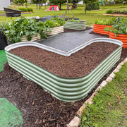YoYoBloom 17" Tall L-Shaped Metal Raised Garden Bed| Upgrade 2.0 Knee-High Design image 6