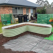 YoYoBloom 17" Tall L-Shaped Metal Raised Garden Bed| Upgrade 2.0 Knee-High Design - Moss green image 5