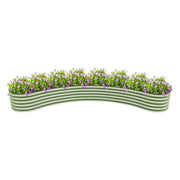 YoYoBloom 17" Tall New Moon Metal Raised Garden Bed | Knee-High Design - Slate grey, 1 Set image 7